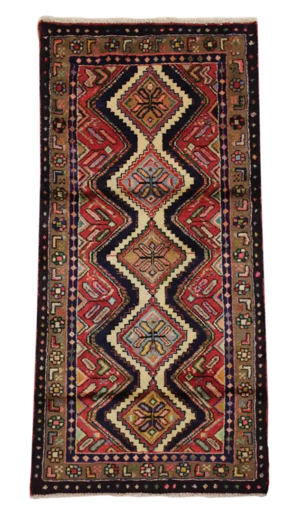 Perserteppich Hamadan 136 x 70 cm Wolle handgeknüpft