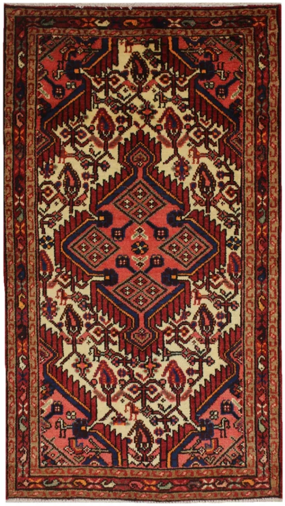 Perserteppich Hamadan 137 x 78 cm Wolle handgeknüpft
