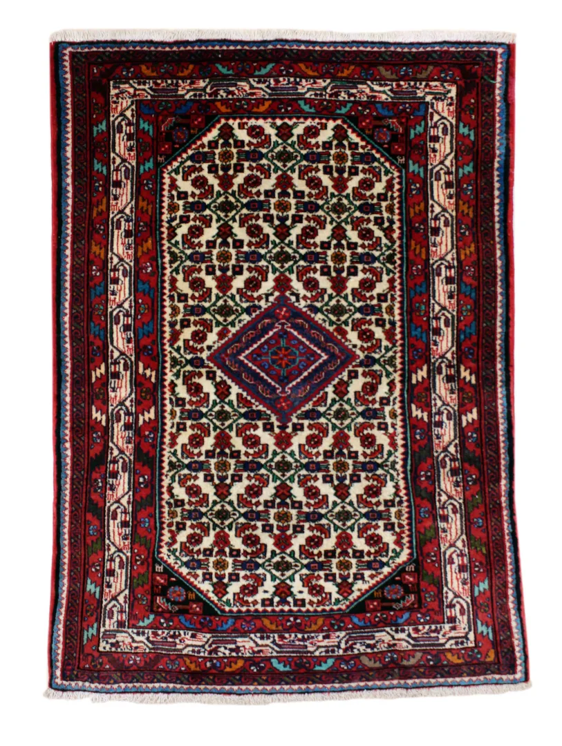 Perserteppich Hamadan 140 x 100 cm Wolle handgeknüpft