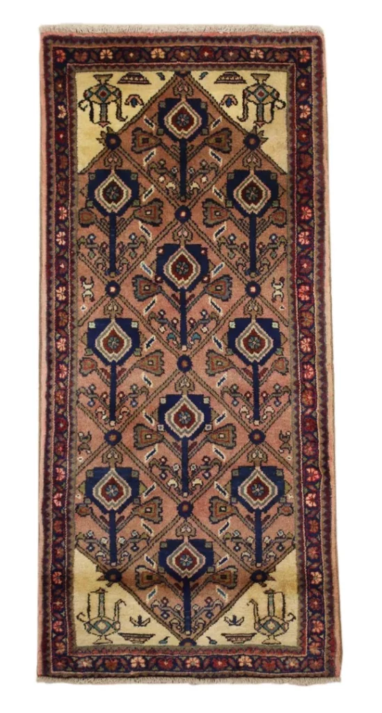 Perserteppich Hamadan 140 x 65 cm Wolle handgeknüpft