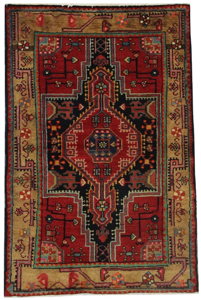 Perserteppich Hamadan 141 x 94 cm Wolle handgeknüpft