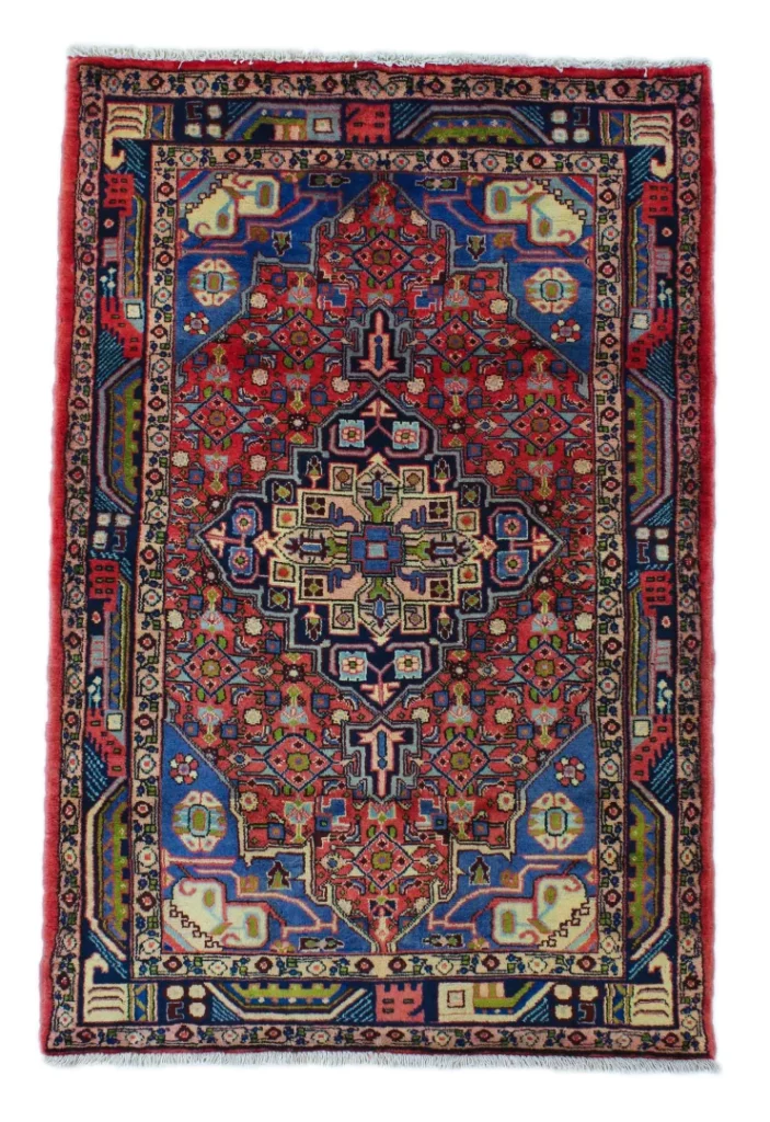 Perserteppich Hamadan 142 x 96 cm Wolle handgeknüpft