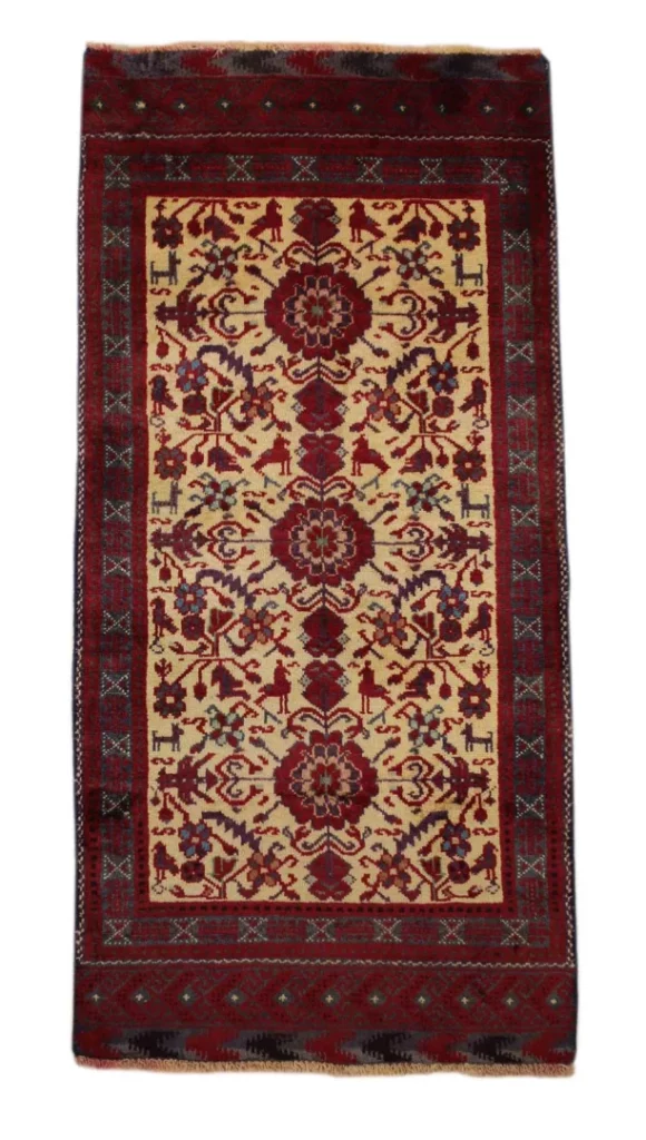 Perserteppich Hamadan 143 x 68 cm Wolle handgeknüpft