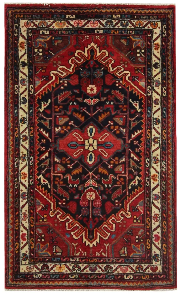 Perserteppich Hamadan 144 x 88 cm Wolle handgeknüpft