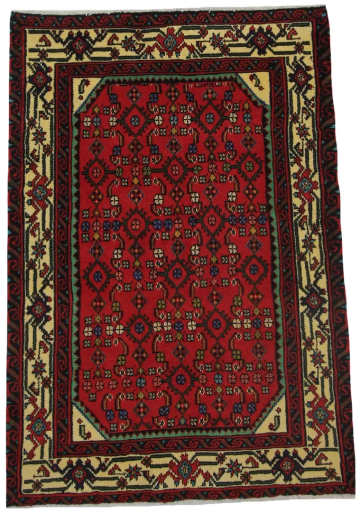 Perserteppich Hamadan 145 x 100 cm Wolle handgeknüpft