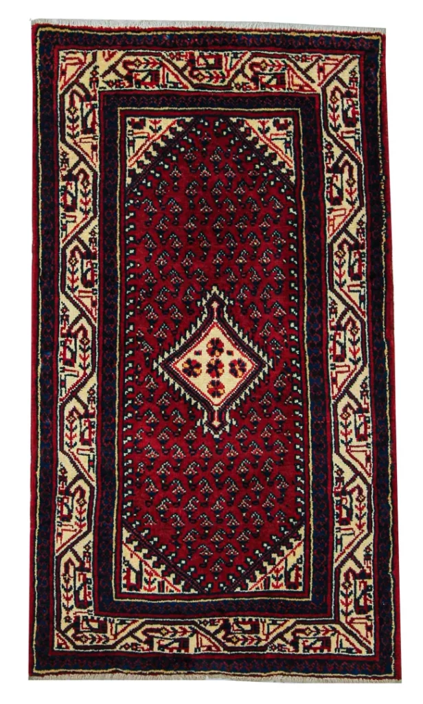 Perserteppich Hamadan 147 x 83 cm Wolle handgeknüpft
