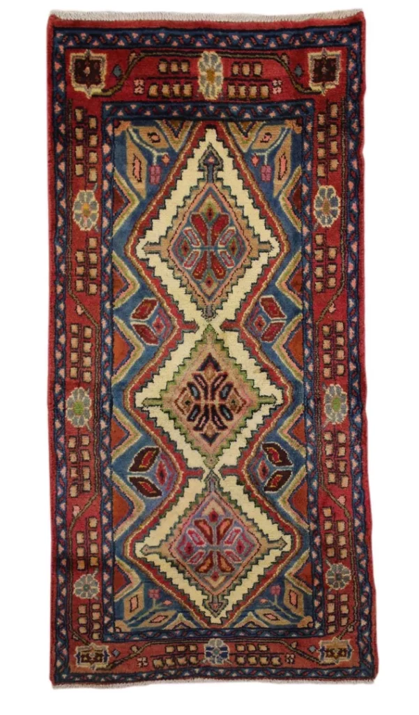 Perserteppich Hamadan 148 x 73 cm Wolle handgeknüpft