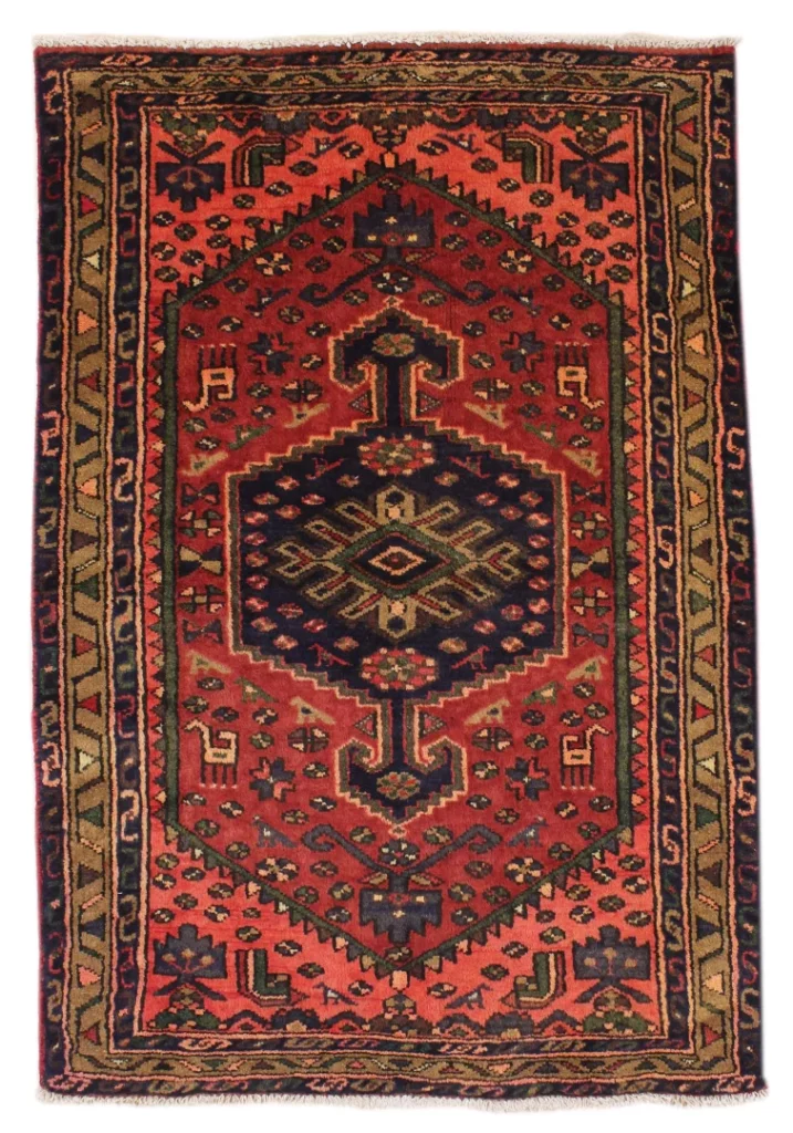 Perserteppich Hamadan 150 x 96 cm Wolle handgeknüpft