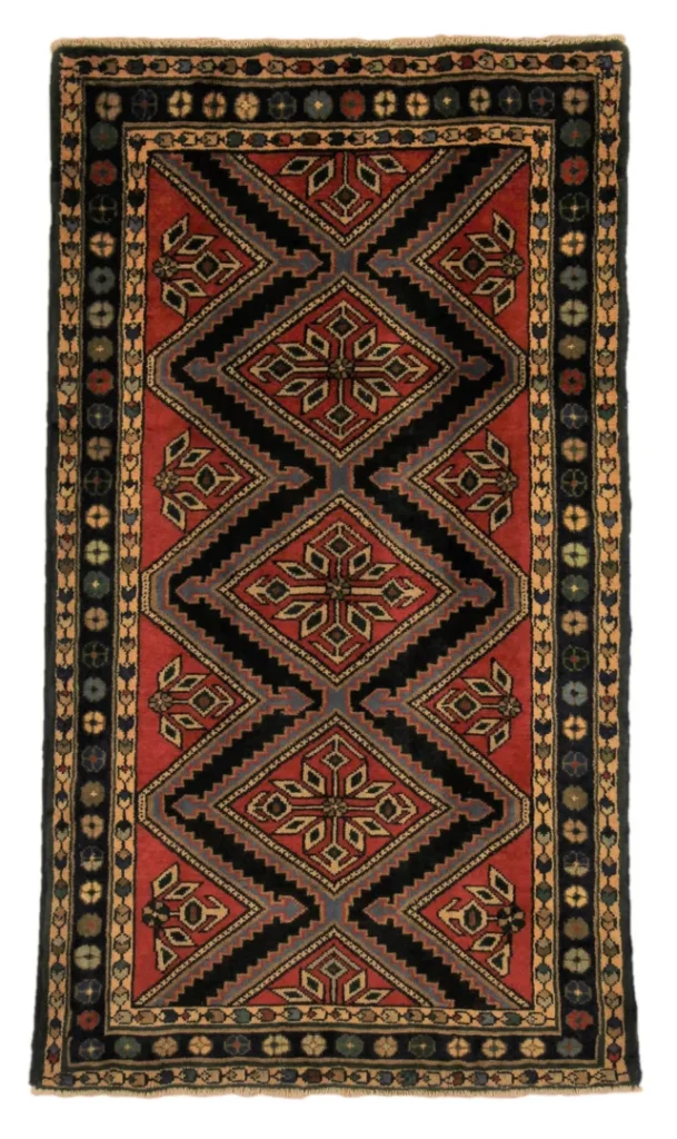 Perserteppich Hamadan 152 x 87 cm Wolle handgeknüpft