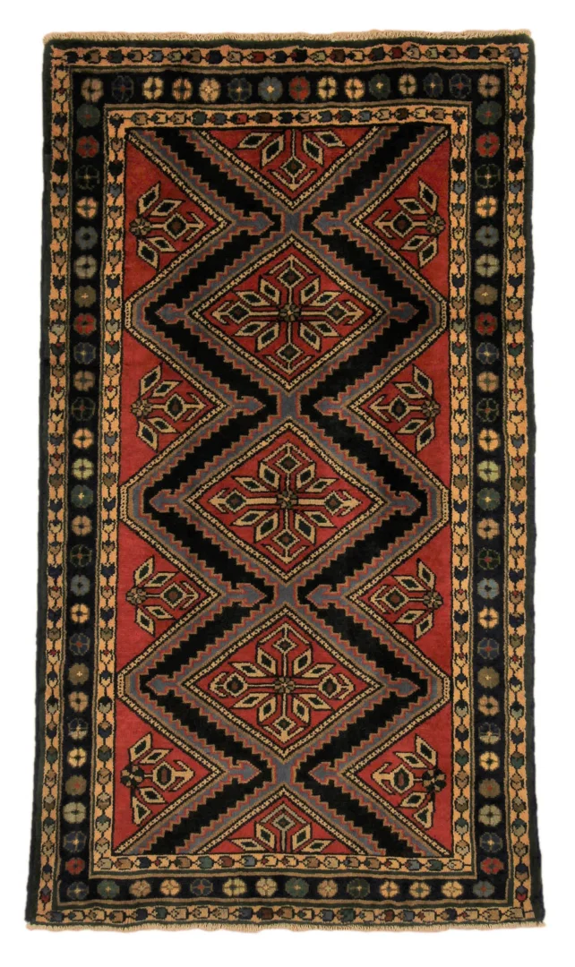 Perserteppich Hamadan 152 x 87 cm Wolle handgeknüpft