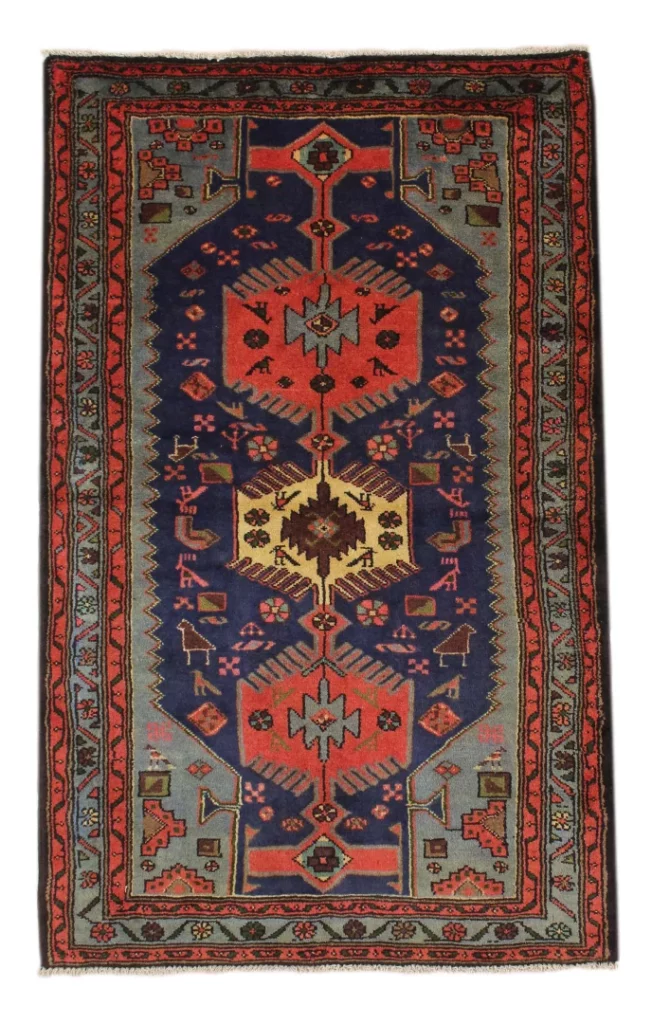 Perserteppich Hamadan 156 x 93 cm Wolle handgeknüpft