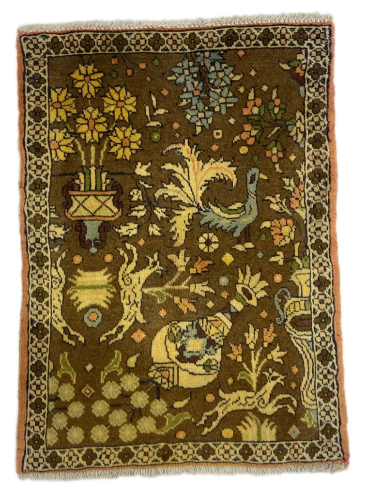 Perserteppich Hamadan 85 x 63 cm Wolle handgeknüpft