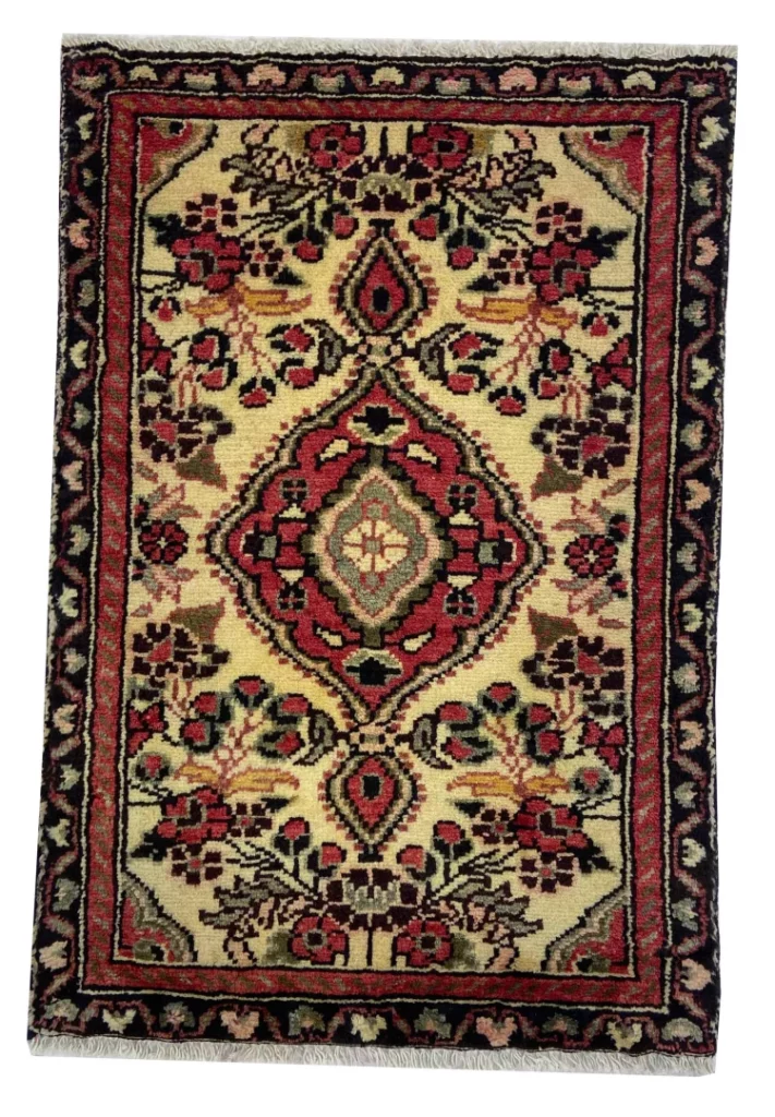 Perserteppich Hamadan 87 x 60 cm Wolle handgeknüpft