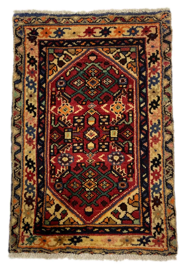 Perserteppich Hamadan 87 x 60 cm Wolle handgeknüpft