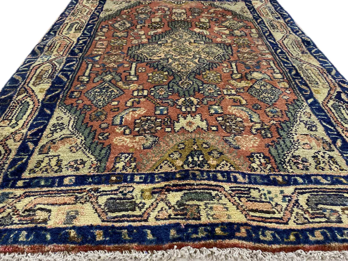 Perserteppich Hamadan 116 x 81 cm Wolle handgeknüpft