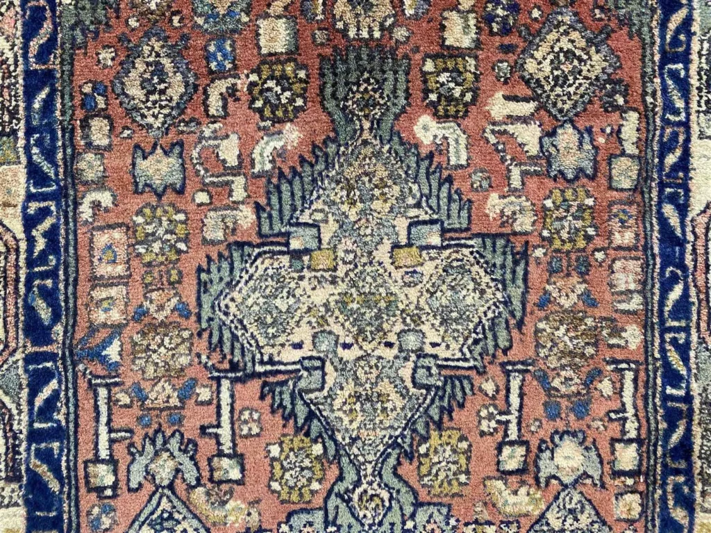 Perserteppich Hamadan 116 x 81 cm Wolle handgeknüpft