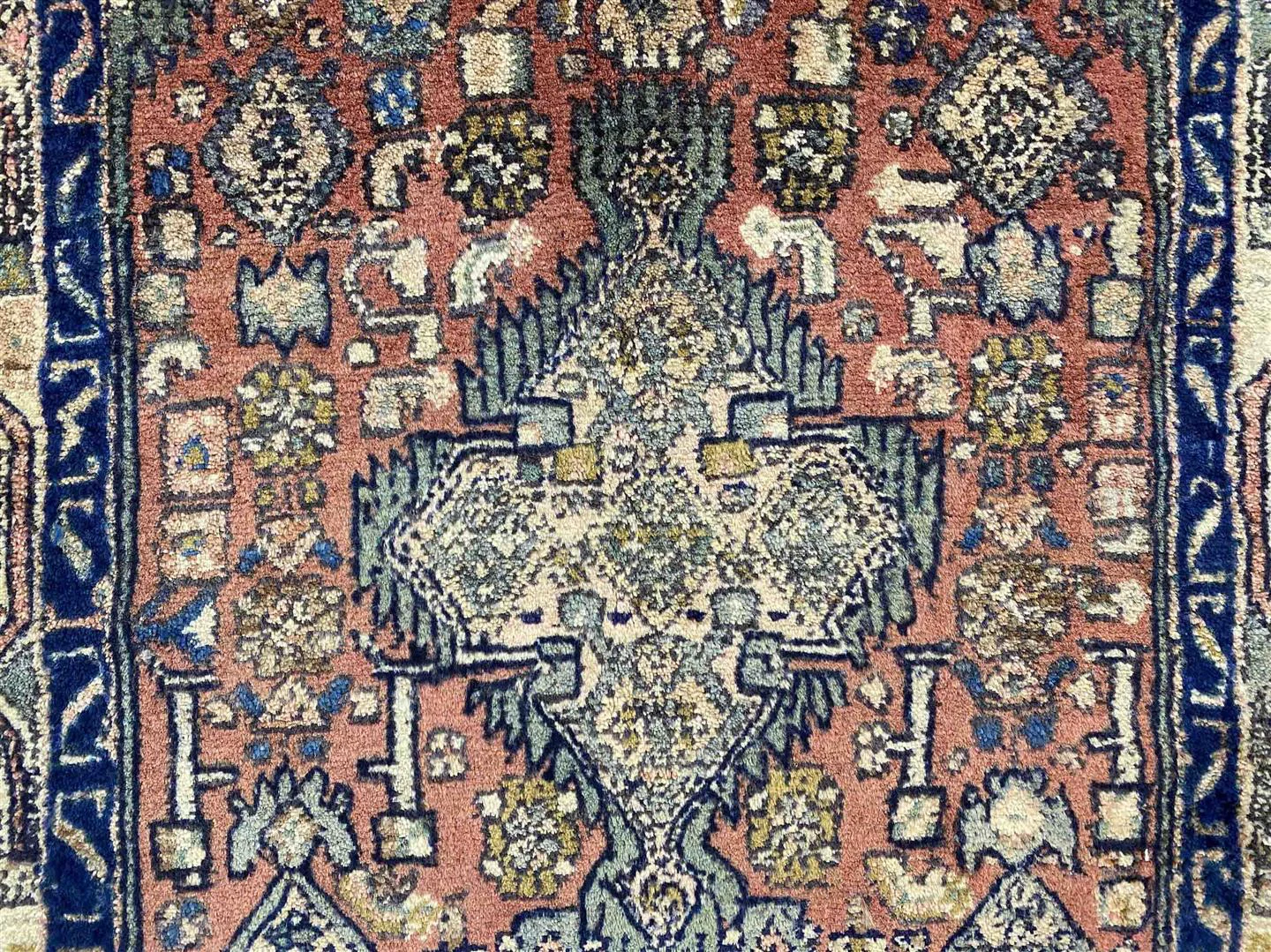 Perserteppich Hamadan 116 x 81 cm Wolle handgeknüpft