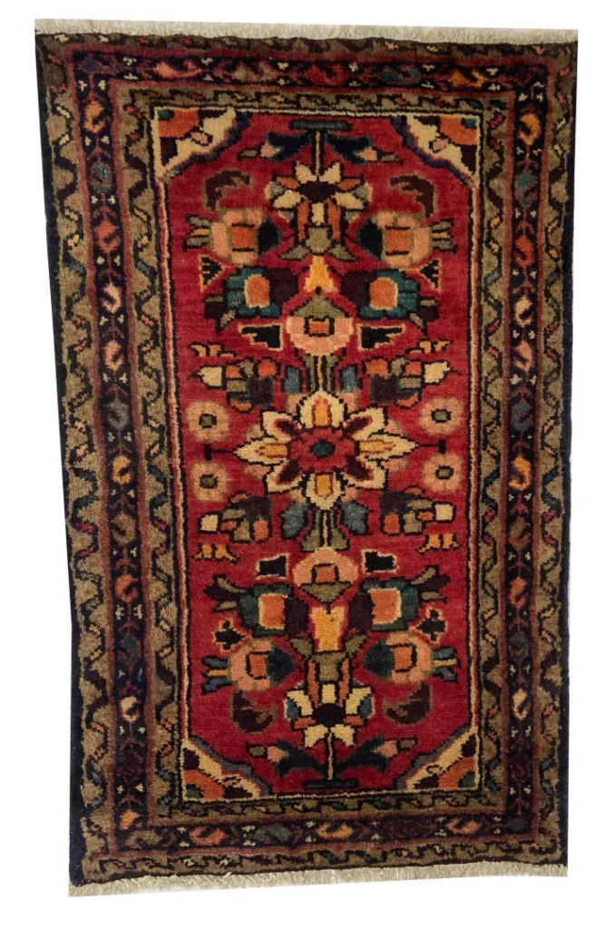 Perserteppich Hamadan 95 x 59 cm Wolle handgeknüpft