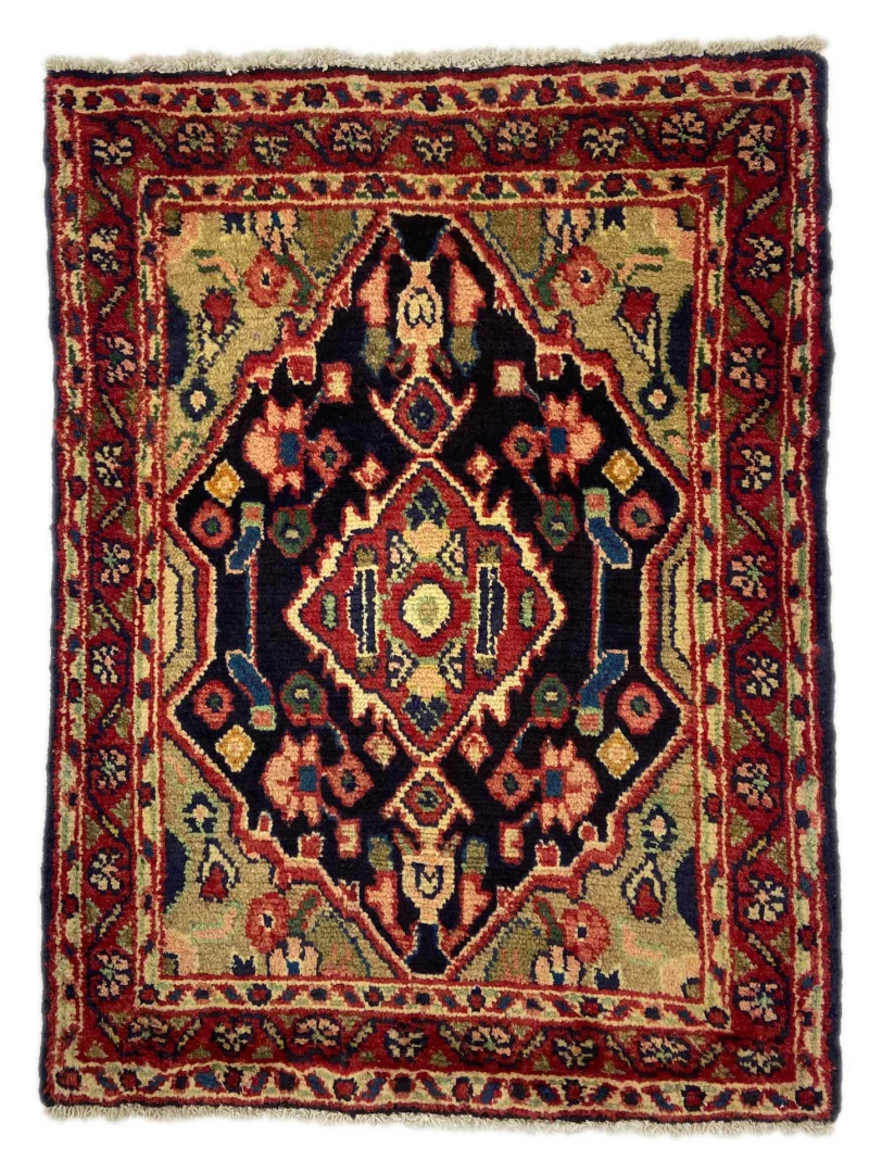 Perserteppich Hamadan 96 x 72 cm Wolle handgeknüpft