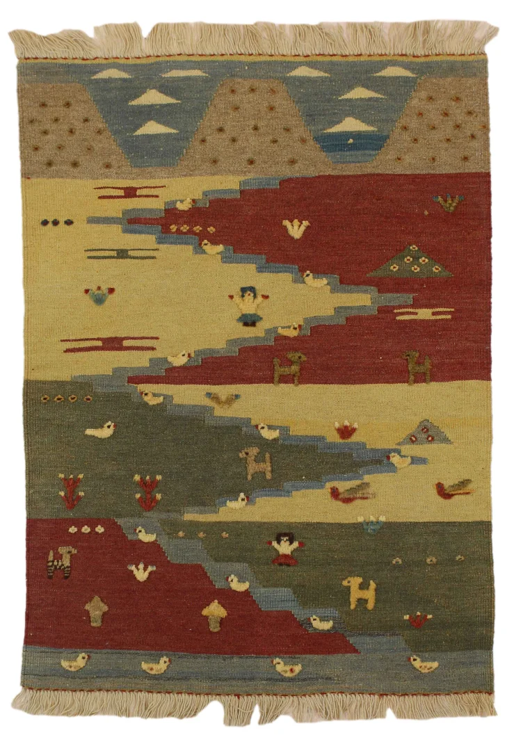 Perserteppich Fars 116 x 82 cm Wolle handgewebt