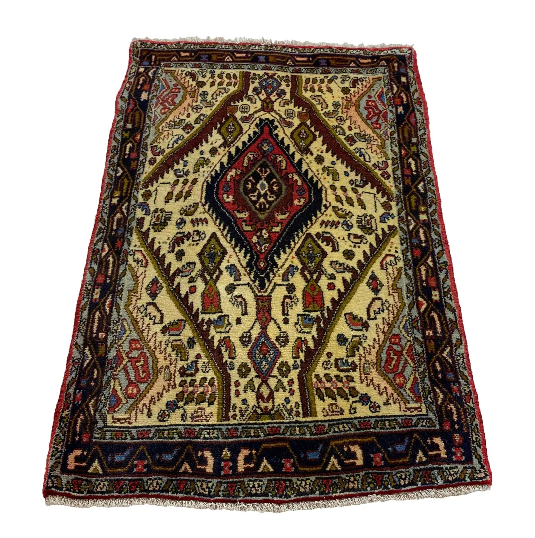 Perserteppich Hamadan 122 x 74 cm Wolle handgeknüpft