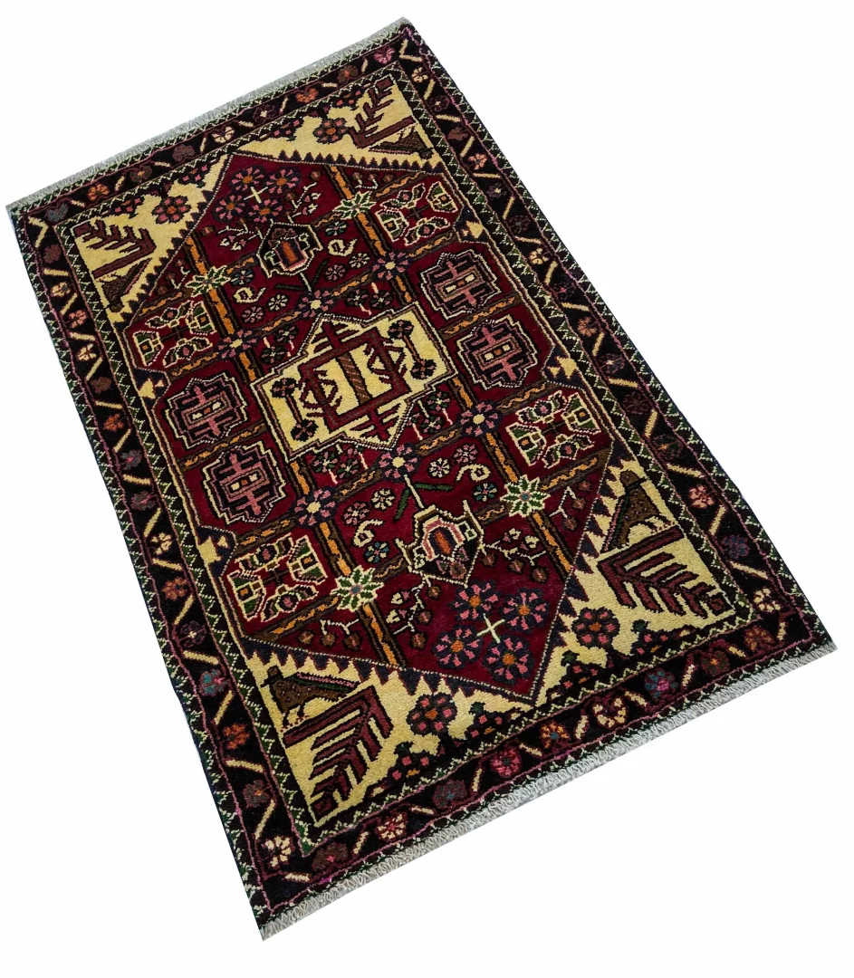 Perserteppich Hamadan 122 x 76 cm Wolle handgeknüpft