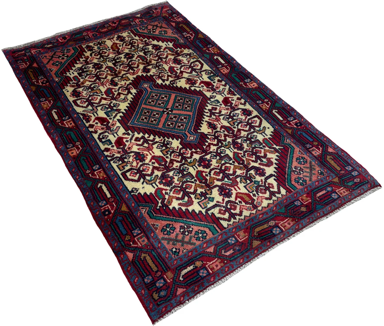 Perserteppich Hamadan 122 x 80 cm Wolle handgeknüpft