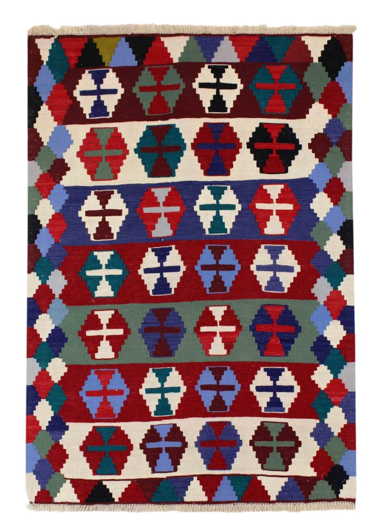 Orientteppich Fars 148 x 100 cm Wolle handgewebt