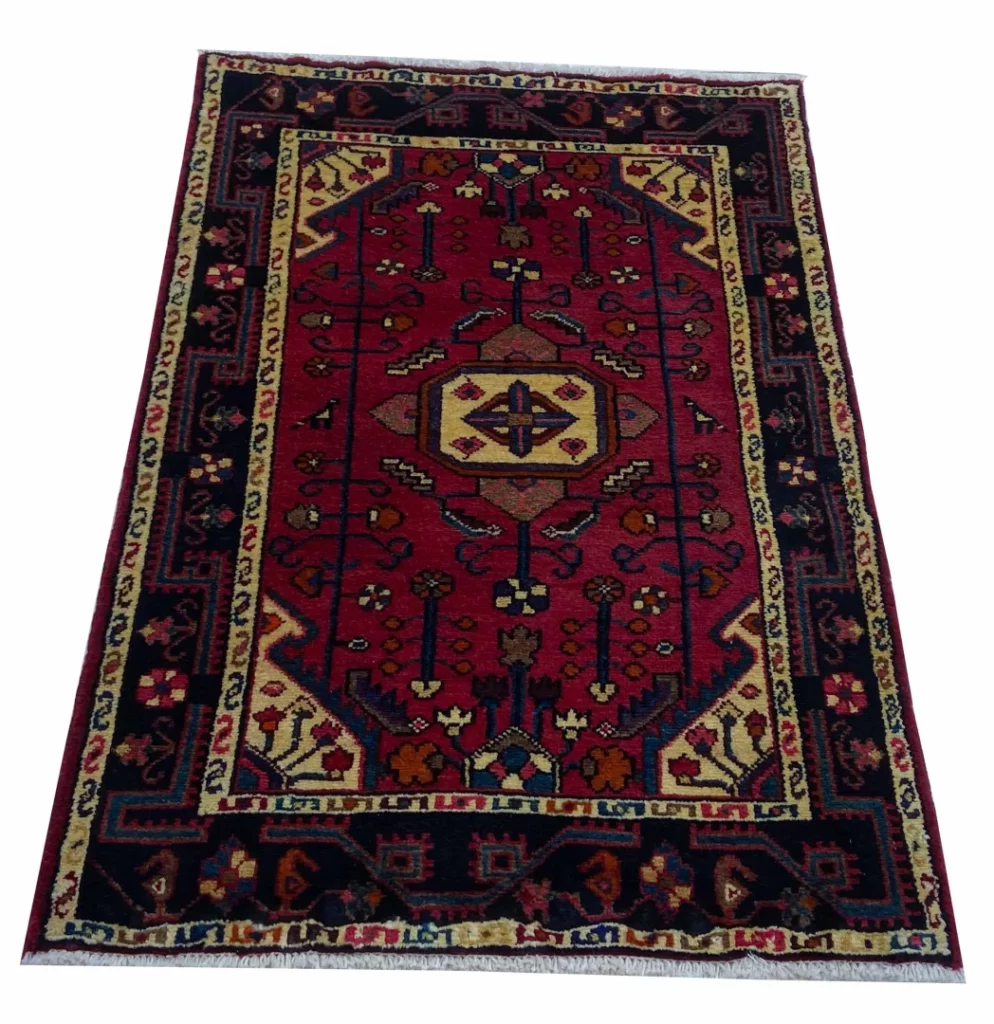 Perserteppich Hamadan 123 x 80 cm Wolle handgeknüpft