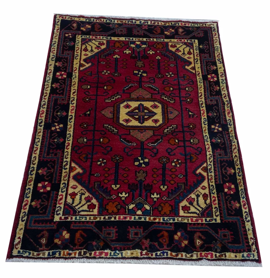 Perserteppich Hamadan 123 x 80 cm Wolle handgeknüpft