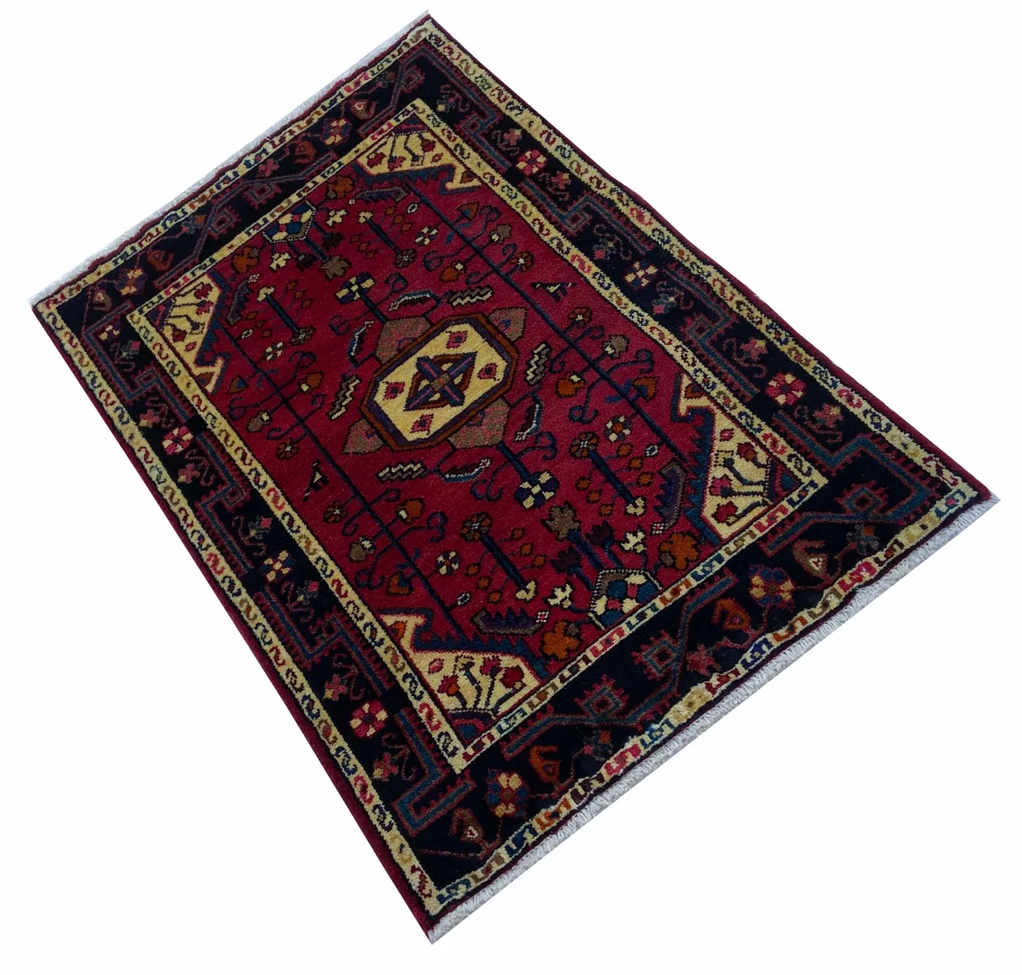 Perserteppich Hamadan 123 x 80 cm Wolle handgeknüpft