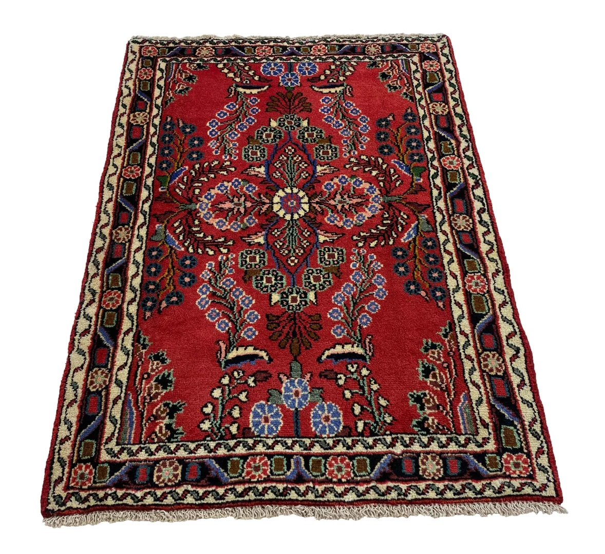 Perserteppich Hamadan 124x85 cm Wolle handgeknüpft