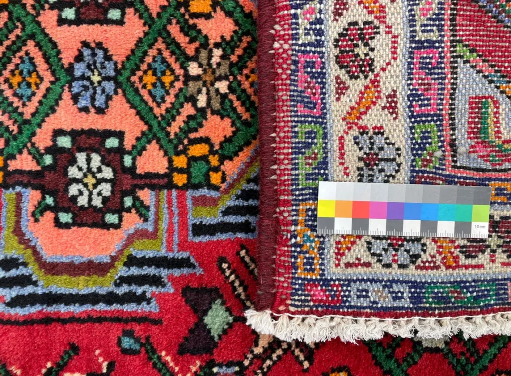 handgeknupfter-hamadan-teppich-125x77-cm-100000-knoten-orientteppich-6 Perserteppich Hamadan 125 x 77 cm Wolle handgeknüpft