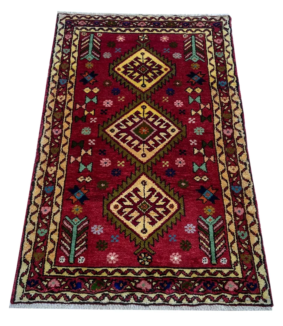 Perserteppich Hamadan 125 x 80 cm Wolle handgeknüpft