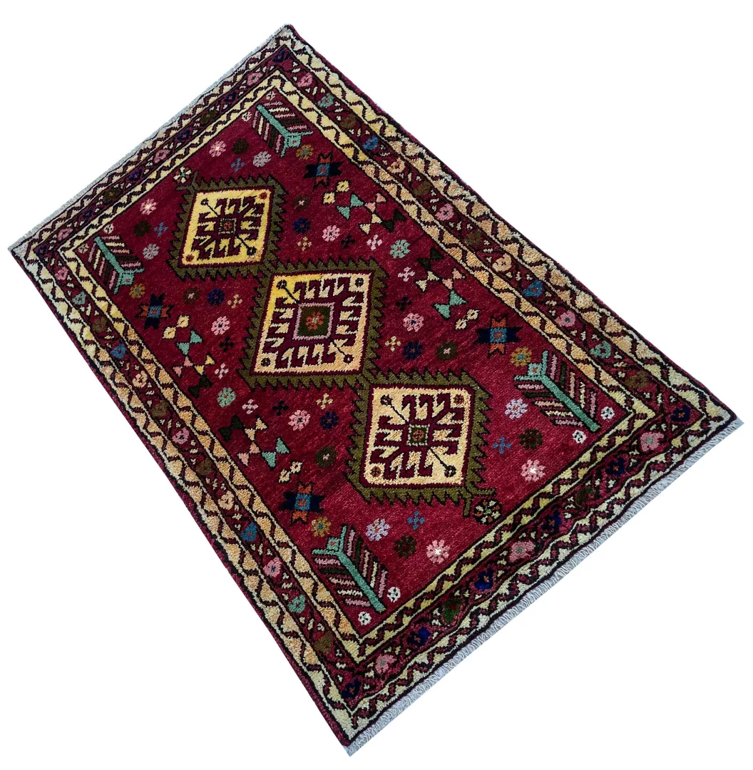 Perserteppich Hamadan 125 x 80 cm Wolle handgeknüpft
