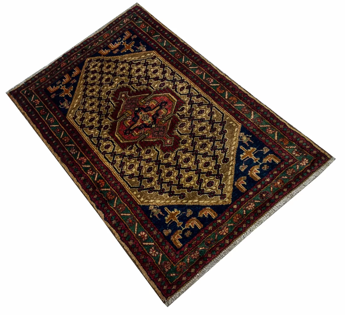 Perserteppich Hamadan 125 x 82 cm Wolle handgeknüpft