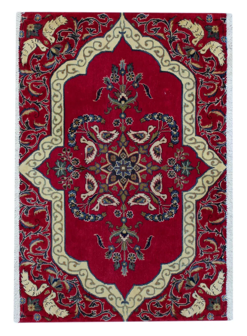 Perserteppich Keshan 100 x 67 cm Wolle handgeknüpft