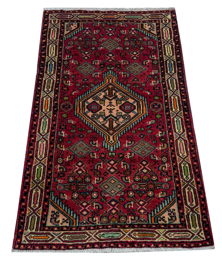 Perserteppich Hamadan 126 x 74 cm Wolle handgeknüpft