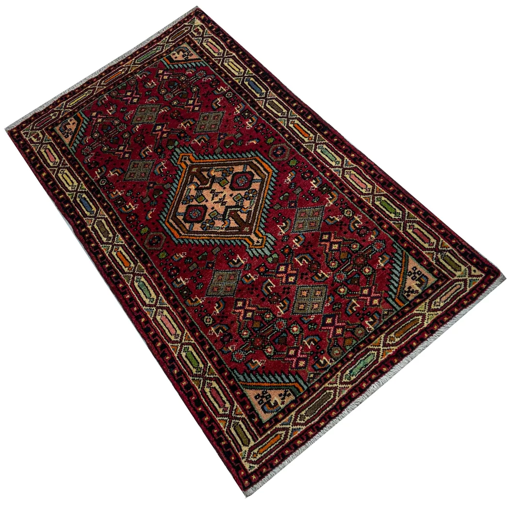 Perserteppich Hamadan 126 x 74 cm Wolle handgeknüpft