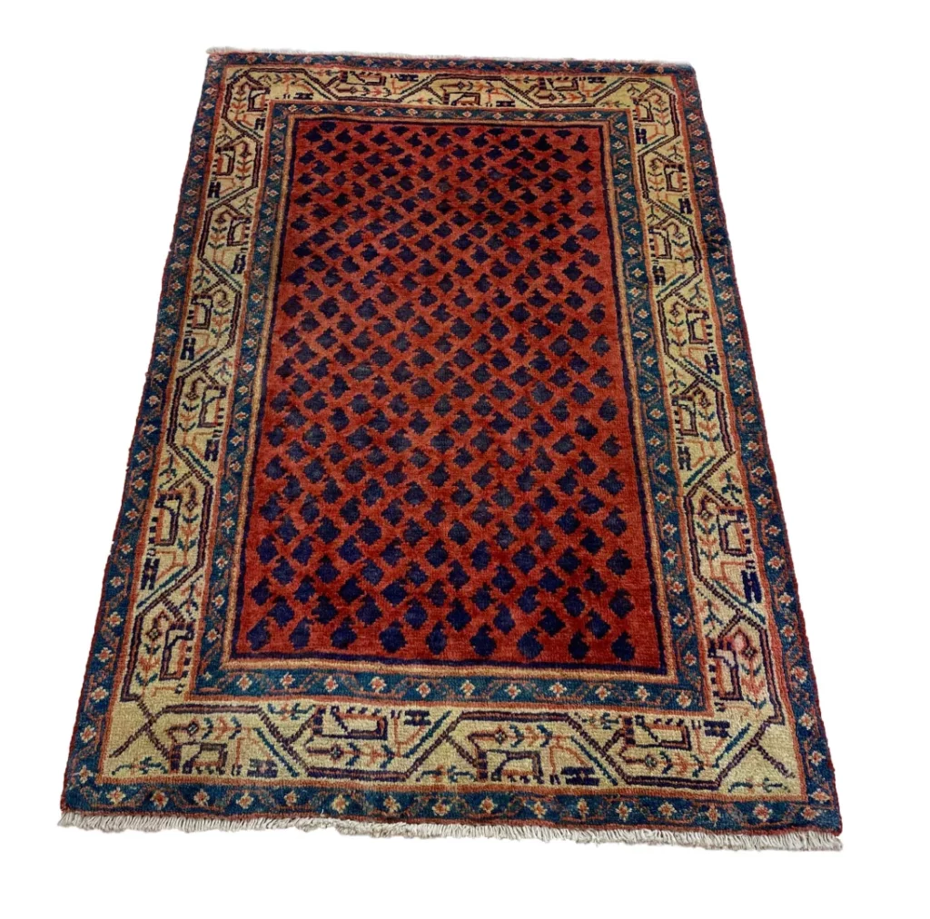 hamadan-teppich-126x80-cm-100000-knoten-handgeknupft-orientteppich-1 Perserteppich Hamadan 126 x 80 cm Wolle handgeknüpft