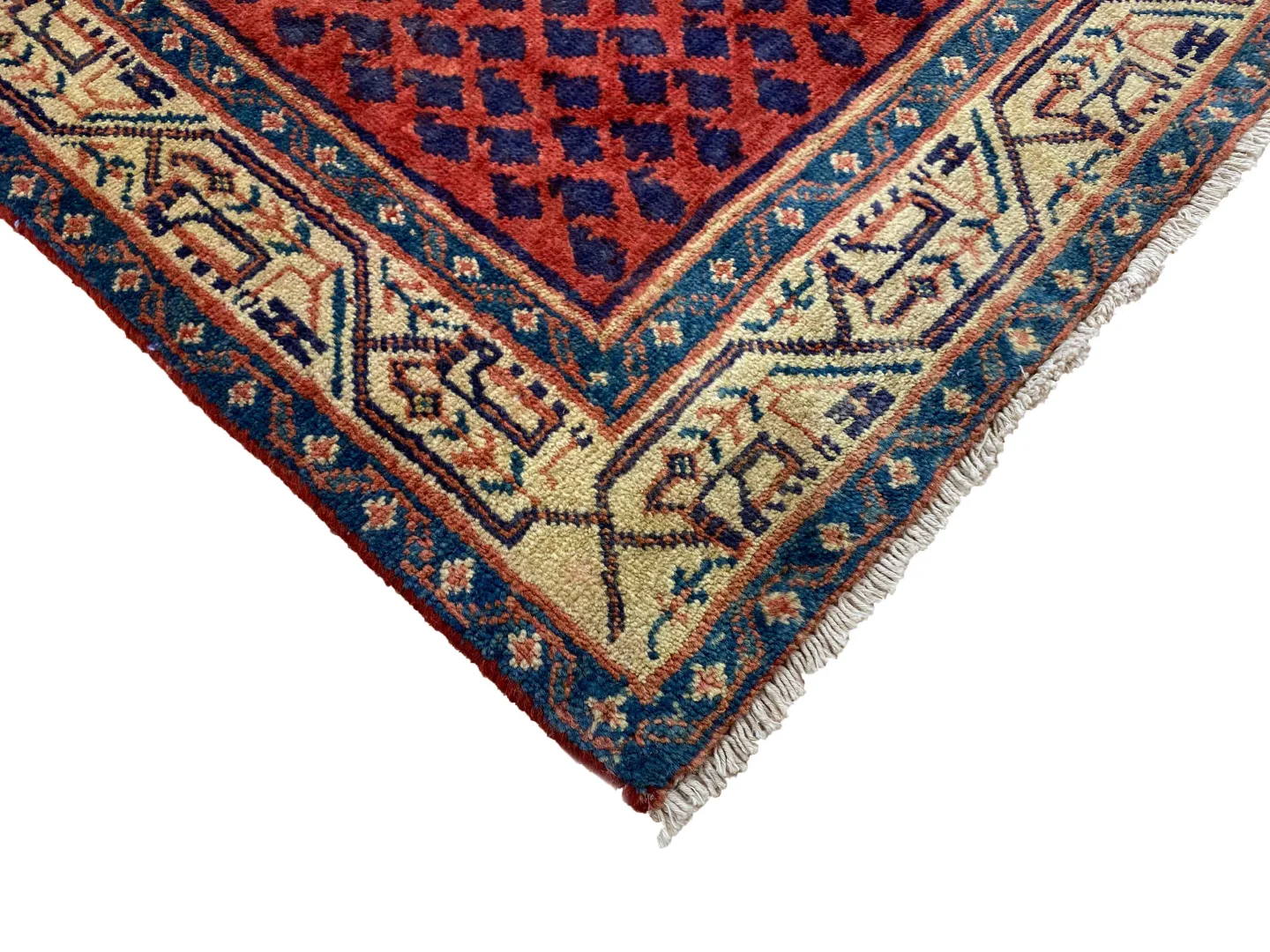 hamadan-teppich-126x80-cm-100000-knoten-handgeknupft-orientteppich-3 Perserteppich Hamadan 126 x 80 cm Wolle handgeknüpft