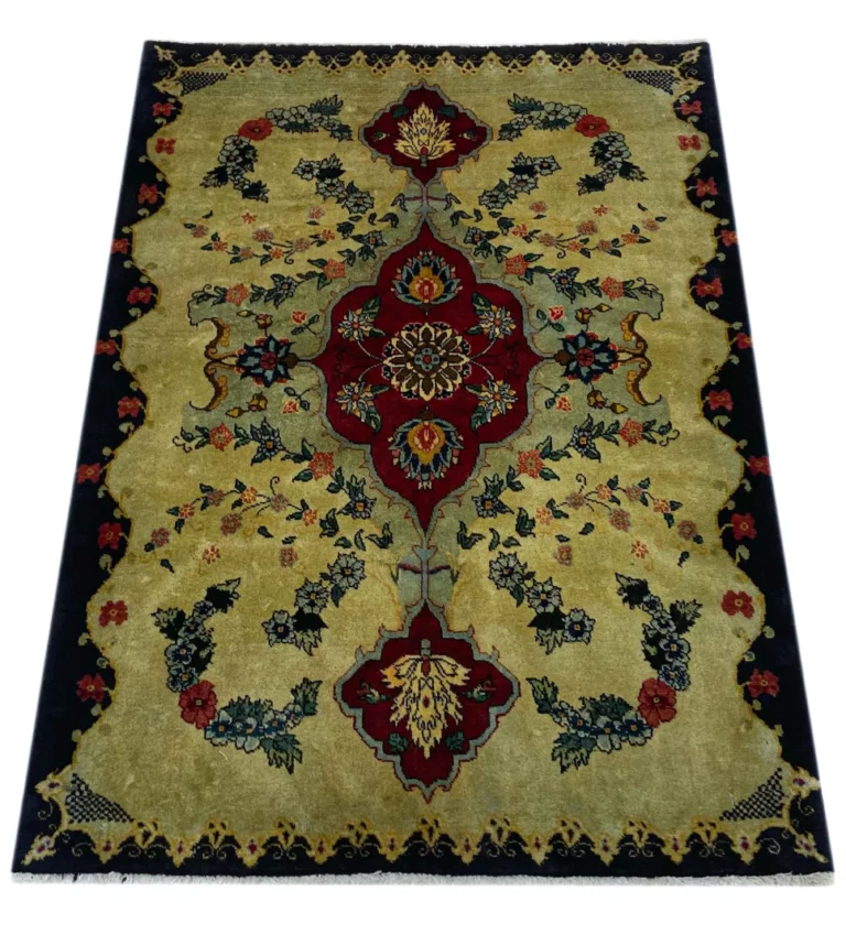 Perserteppich Keshan 115x80 cm Schafwolle handgeknüpft