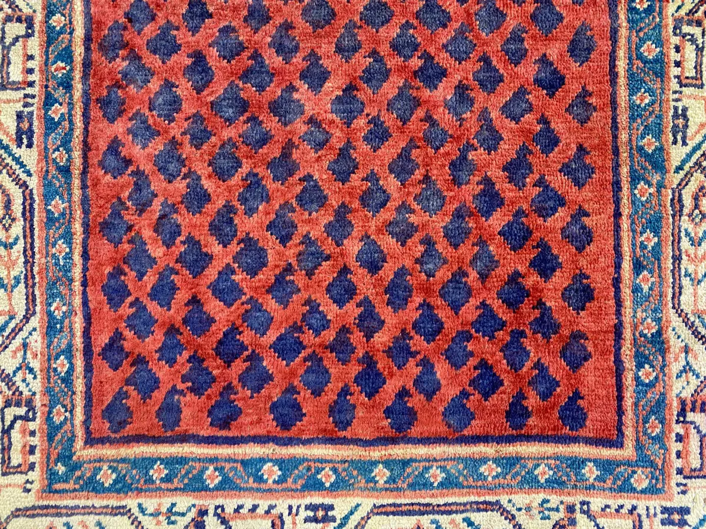 hamadan-teppich-126x80-cm-100000-knoten-handgeknupft-orientteppich-5 Perserteppich Hamadan 126 x 80 cm Wolle handgeknüpft