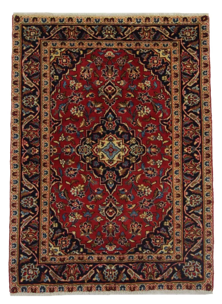 Perserteppich Keshan 135 x 98 cm Wolle handgeknüpft