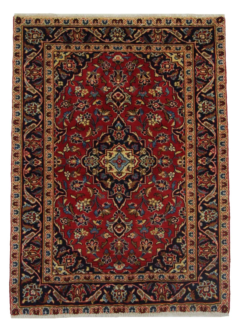 Perserteppich Keshan 135 x 98 cm Wolle handgeknüpft