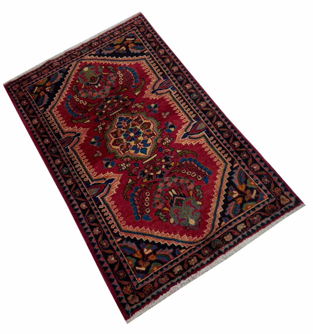 Perserteppich Hamadan 127 x 78 cm Wolle handgeknüpft