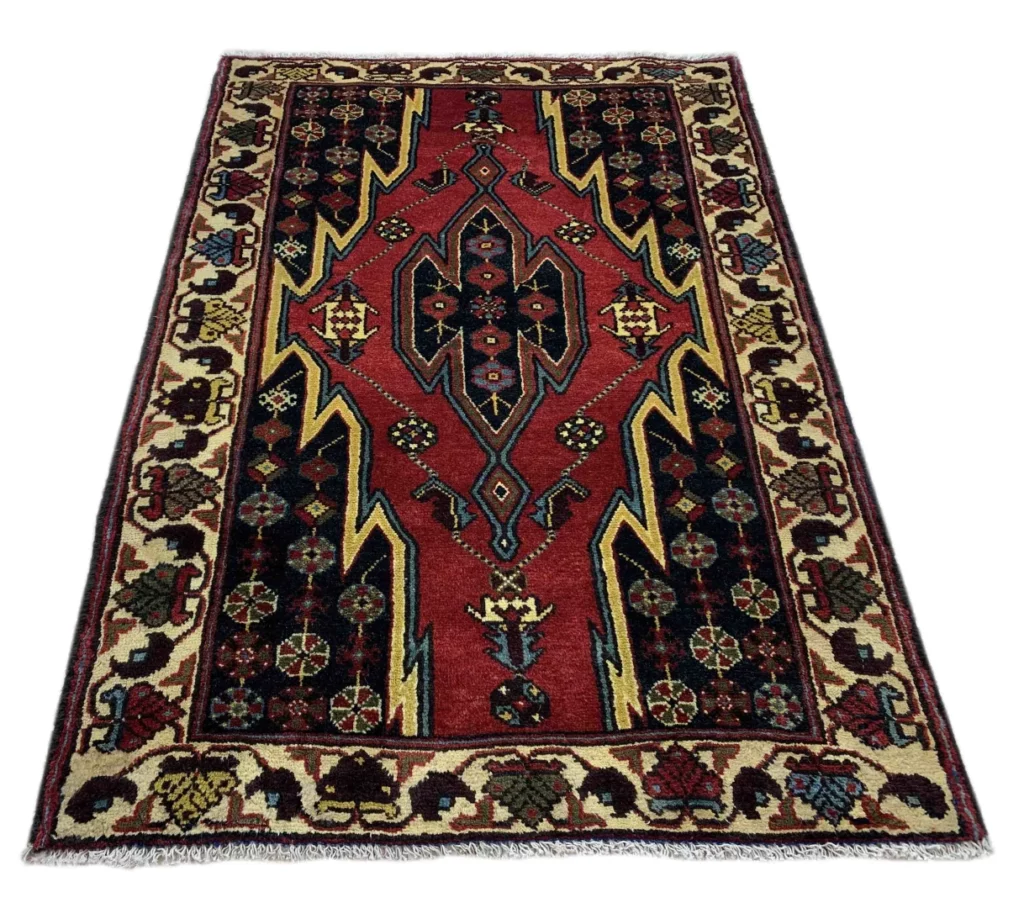 Perserteppich Hamadan 127 x 87 cm Wolle handgeknüpft