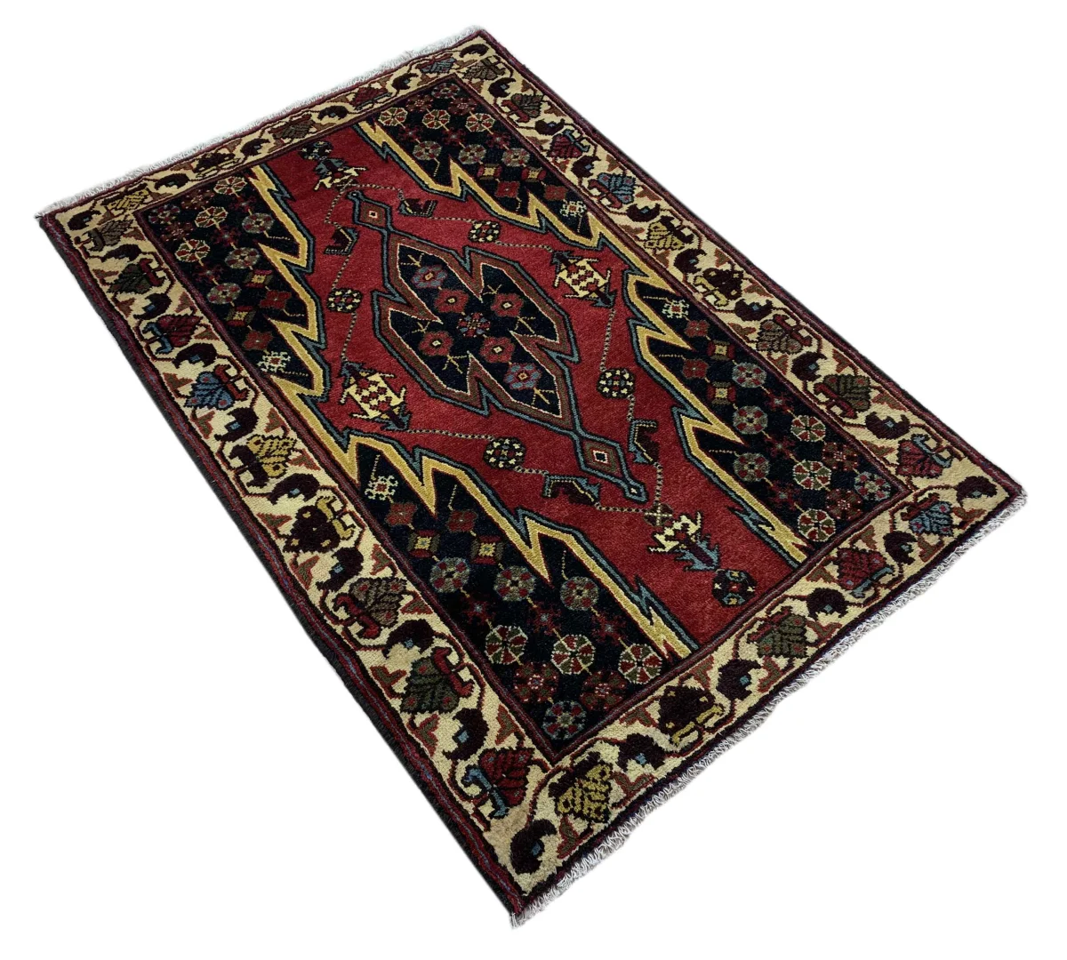 Perserteppich Hamadan 127 x 87 cm Wolle handgeknüpft