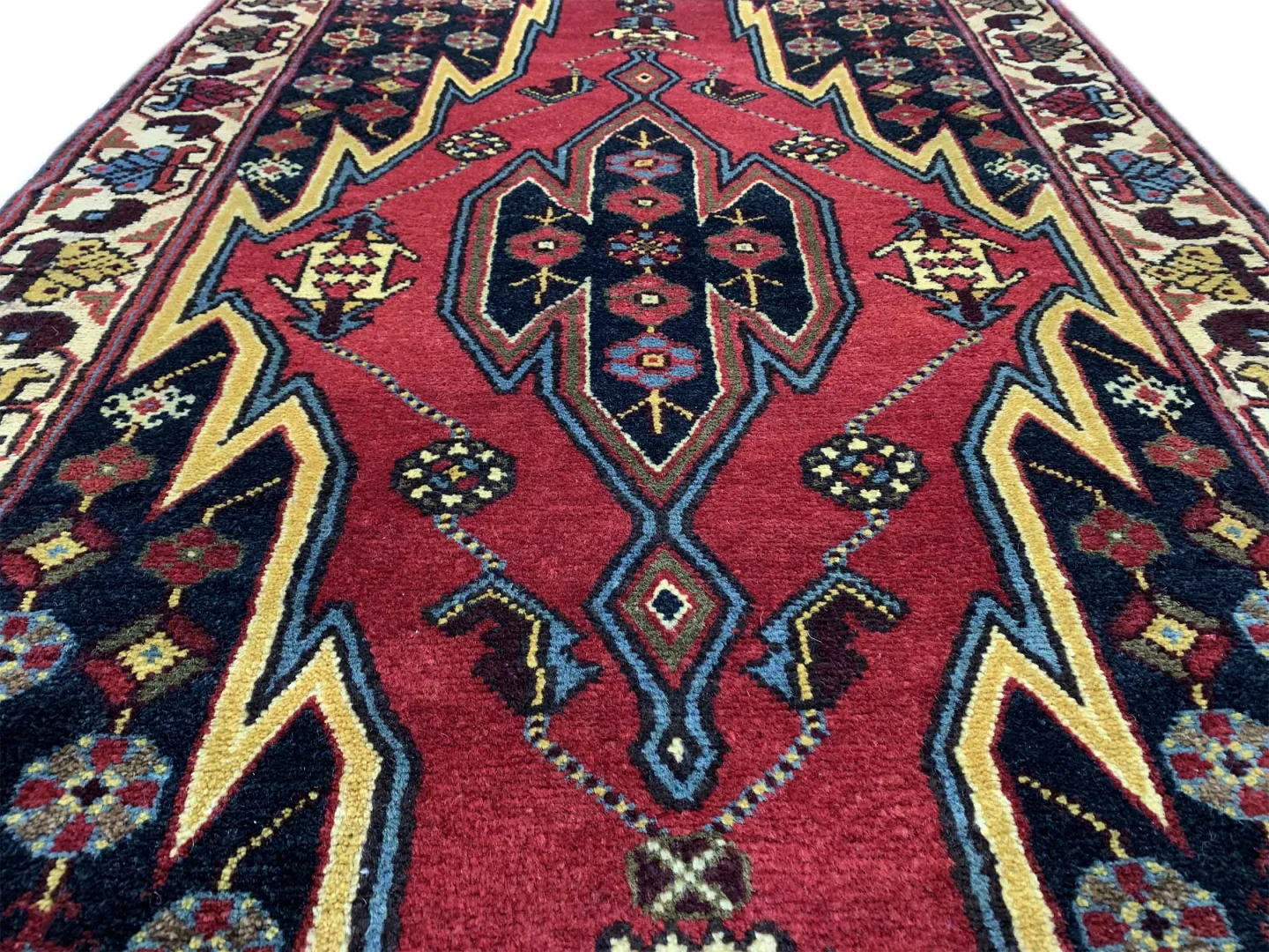 Perserteppich Hamadan 127 x 87 cm Wolle handgeknüpft