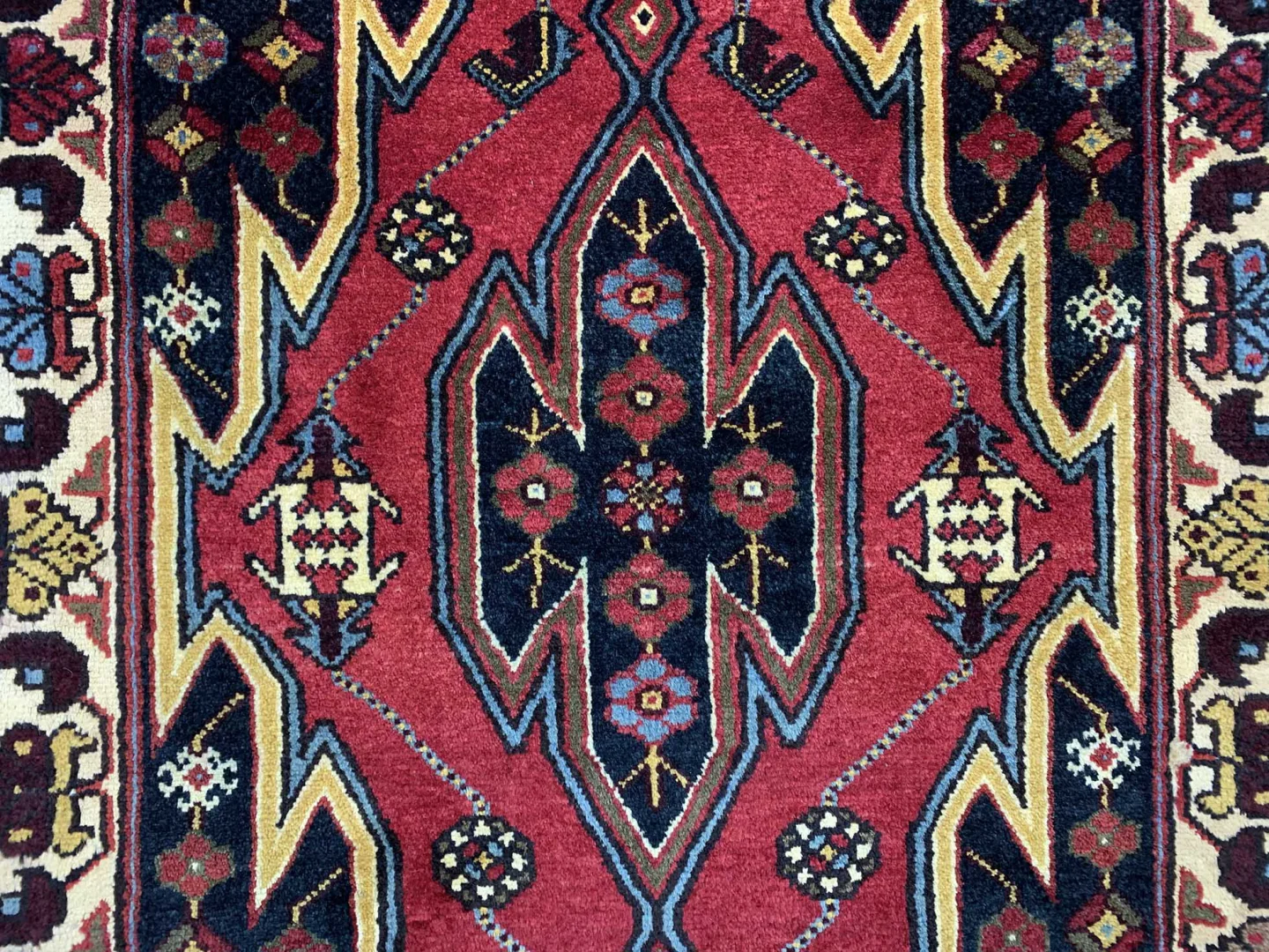 Perserteppich Hamadan 127 x 87 cm Wolle handgeknüpft